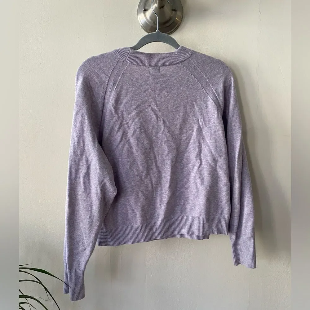 a new day Women's Light Purple Crew Neck Sweater Size Medium
